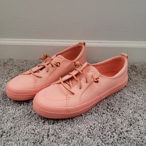 NWT Sperry Women's Crest Vibe Sneaker Coral Sz 10